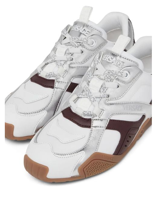 Versace White Galaxia Sneakers