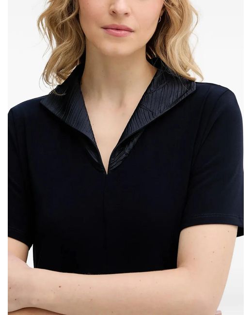 Joseph Ribkoff Black V-Neck Patterned Dress