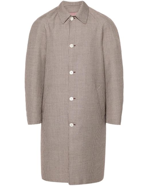 Marni Natural Houndstooth-Print Coat for men