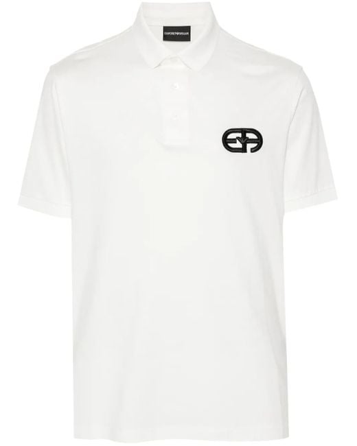 メンズ Emporio Armani Asv ポロシャツ White