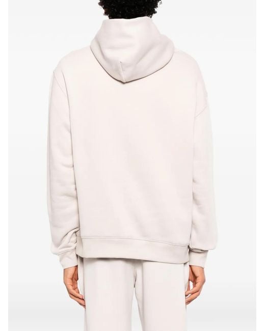 Melt White Graphic-Print Hoodie for men