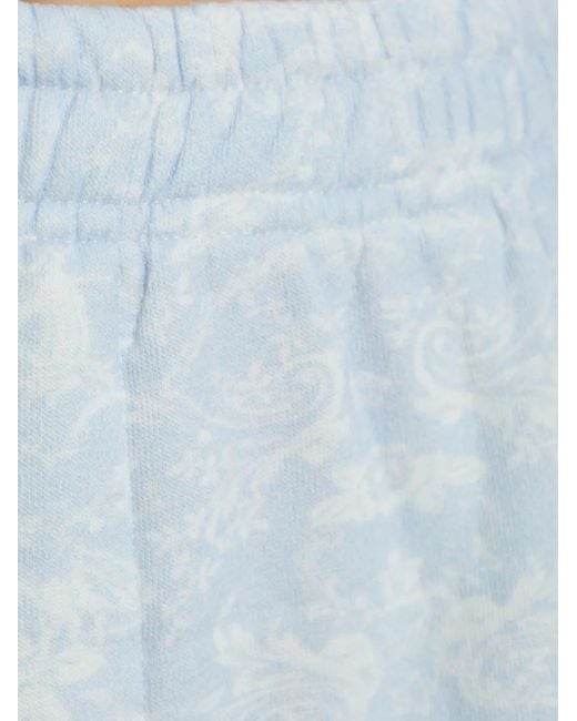 LoveShackFancy Blue Lillia Track Pants