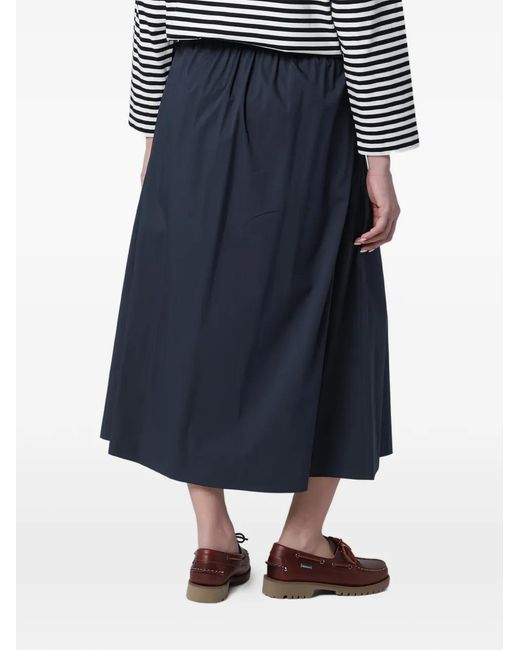 PT Torino Blue Pleated Midi Skirt