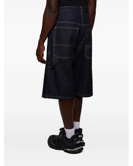 Vetements Blue Denim Utility Shorts for men
