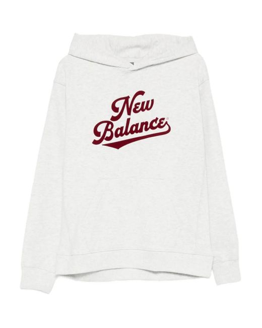 メンズ New Balance ロゴ パーカー White