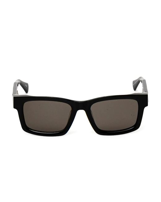AllSaints Black Square-Frame Sunglasses