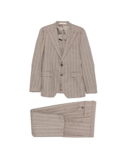 Tagliatore White Costume À Fines Rayures for men