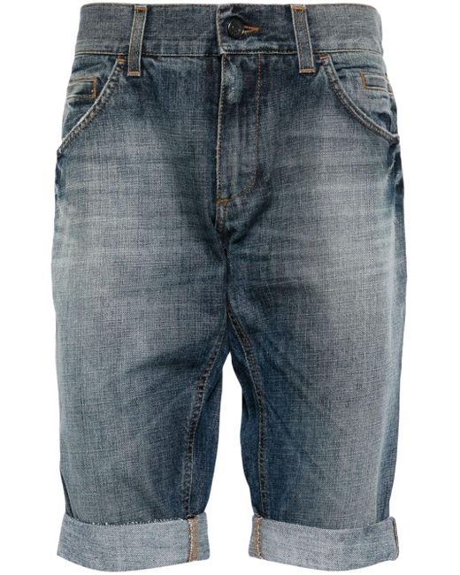 Shorts denim al ginocchio di Dolce & Gabbana in Blue da Uomo