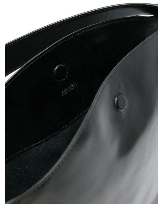 Isabel Marant Black Oskan Hobo Soft Bag