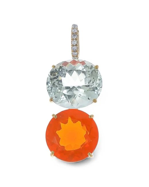 Irene Neuwirth Orange Gemmy Gem Multi-Stone Pendant