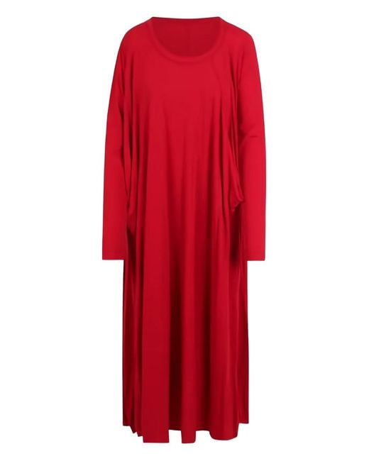 Rundholz Black Label Red Long-Sleeve Dress