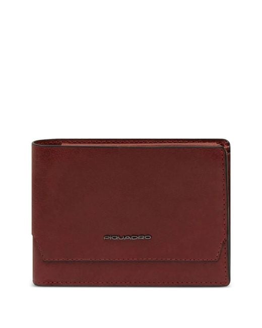 Piquadro Purple Stitched Wallet