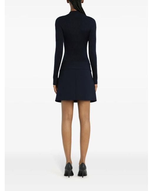 Courreges Geribbelde Coltrui in het Blue