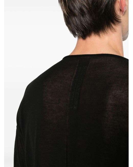 Rick Owens Semi-transparentes Sweatshirt in Black für Herren