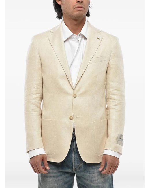 Corneliani Natural Single-Breasted Jacket for men