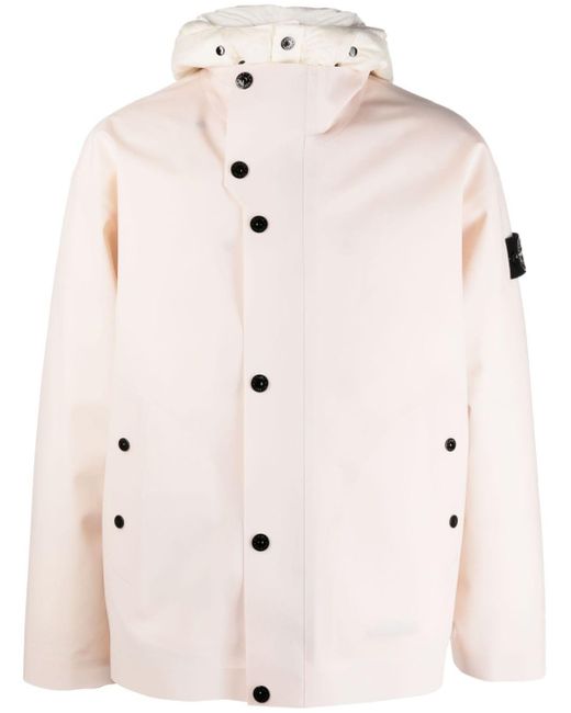 Stone Island Natural Poly Strata Reversible Ice Jacket for men