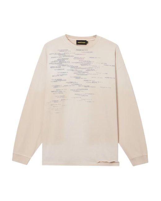 Mini Cream Top Met Lange Mouwen in het White