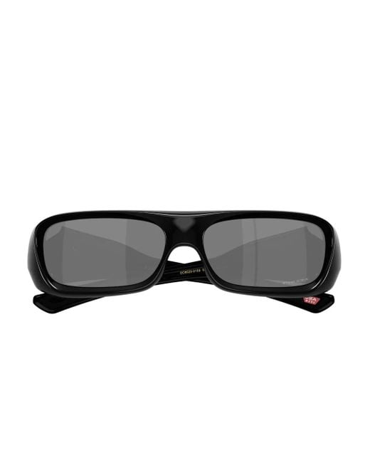 Oakley Gray Biker-Frame Tinted Sunglasses