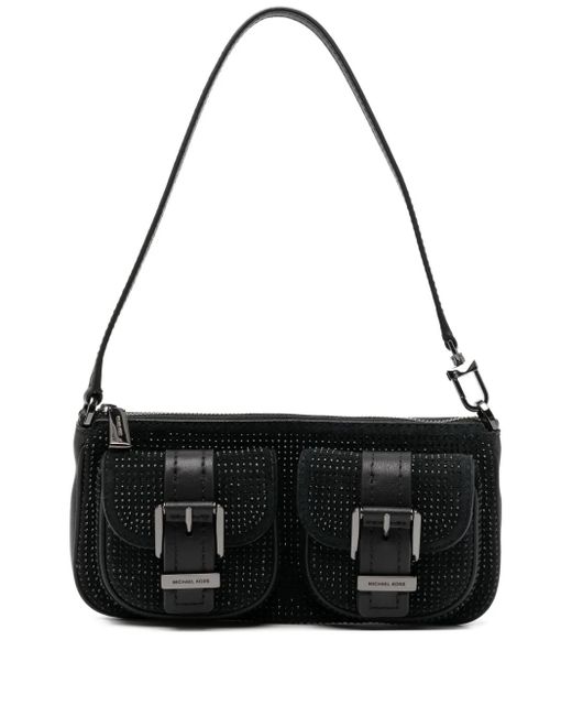 Michael Kors Black Petit Sac Porté Épaule En Daim Zoe