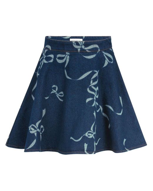 Nina Ricci Shorts Met Print in het Blue