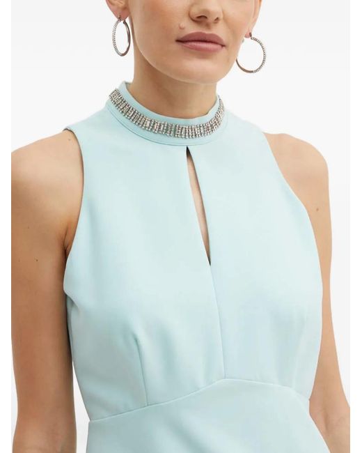 Morgan Blue Embellished Mini Dress