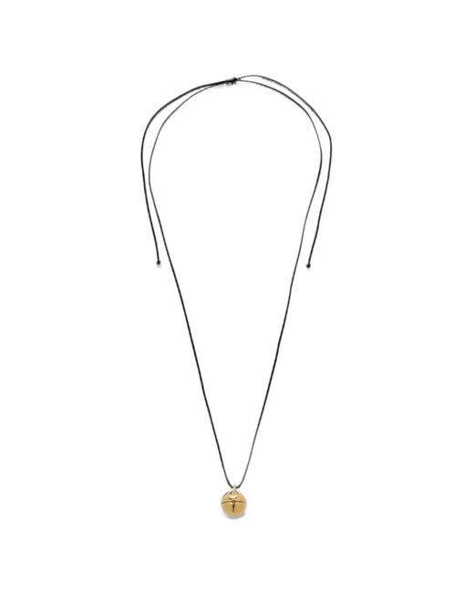 Annika Inez White Locket-Pendant Cord Necklace