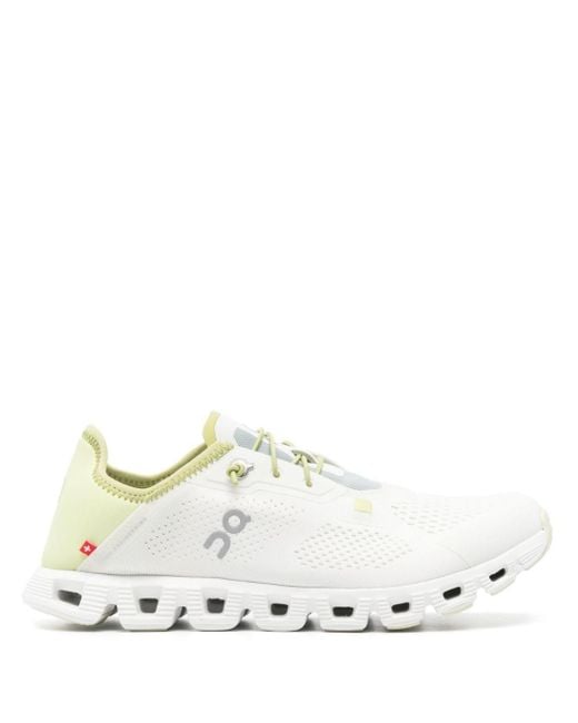 On Shoes White Cloud 5 Coast Mesh-design Sneakers