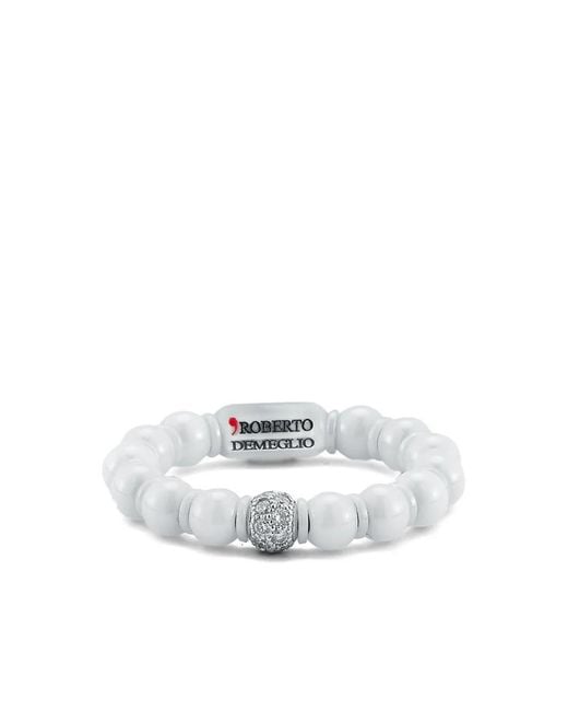 ’ROBERTO DEMEGLIO White 18K Sfera Diamond Ring
