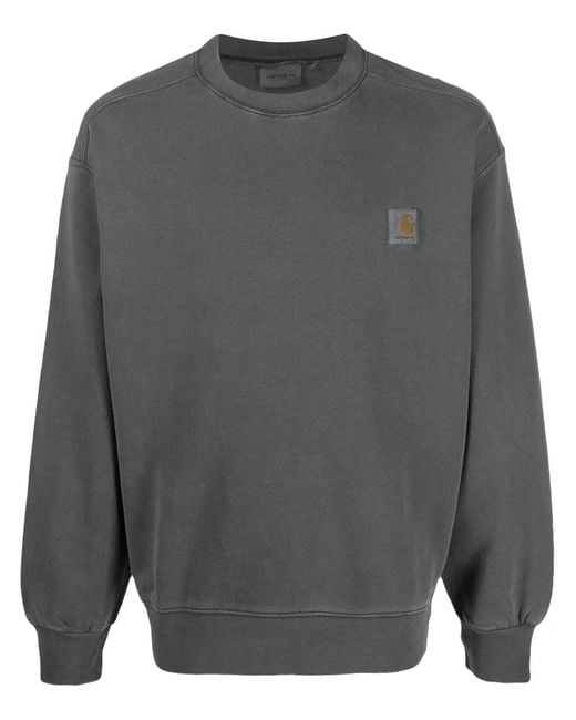 Carhartt Gray Logo Sweatshirt for men