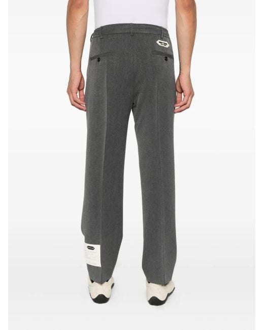 NEW YORK RESIDENT Gray Pleated Tailored Trousers for men