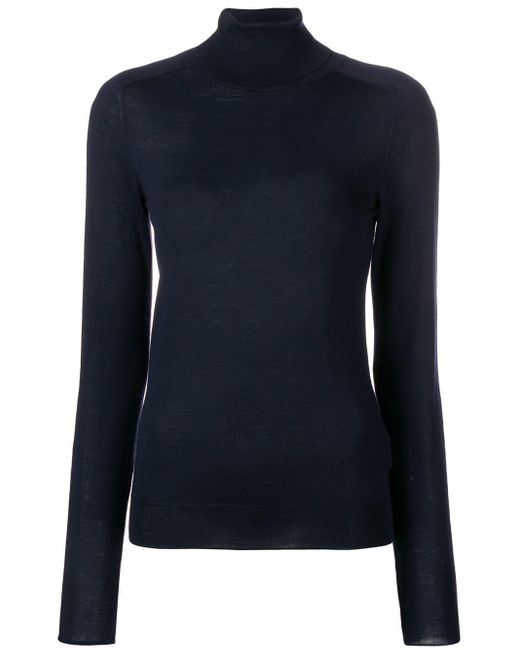 Victoria Beckham Signature Polo Sweater in Blue - Save 24% - Lyst