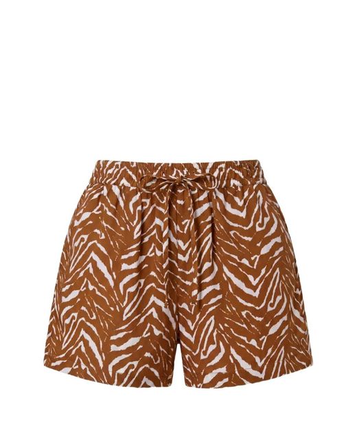Short Adélaïde Nicholas en coloris Brown