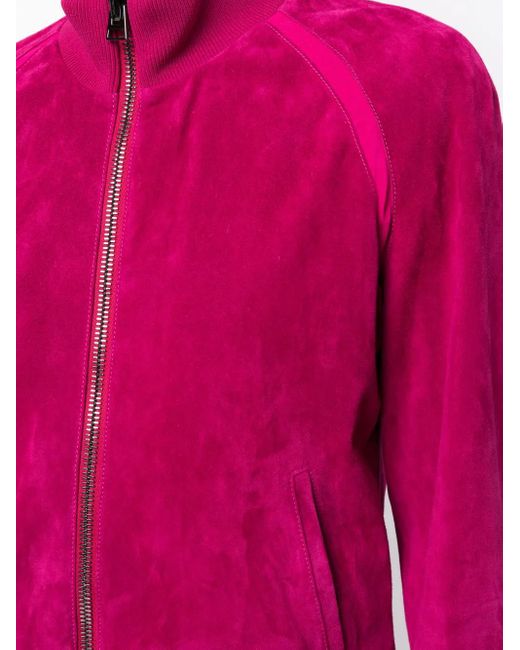 Tom Ford Pink Velvet Track Jacket
