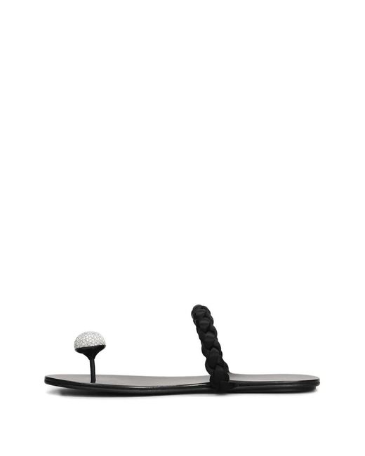 Pedro Garcia White Pipa Flat Sandals