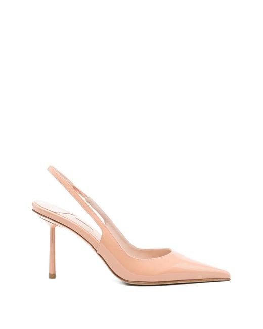 Le Silla Pink Bella Slingback Point-Toe Pumps