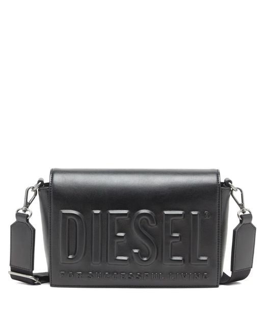 DIESEL Gray Dsl 3D Cross Body Bag