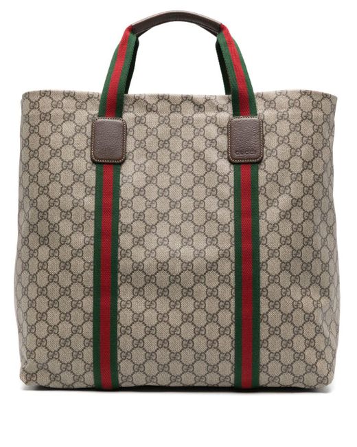 Gucci Brown Medium GG Tender Tote Bag for men
