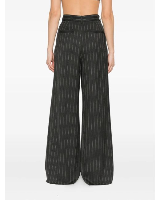 Pantalon Ample À Fines Rayures Marella en coloris Gray