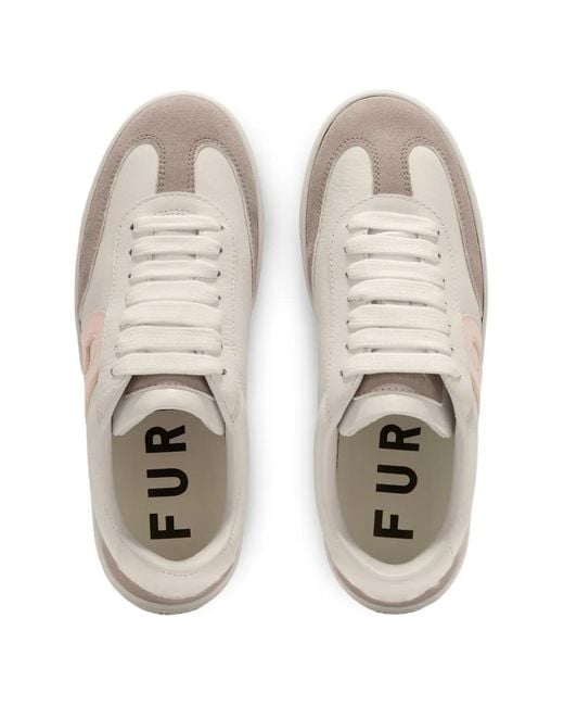 Furla White Step Logo-Detail Sneakers