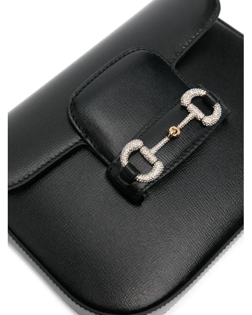 Gucci Black Mini Horsebit 1955 Shoulder Bag