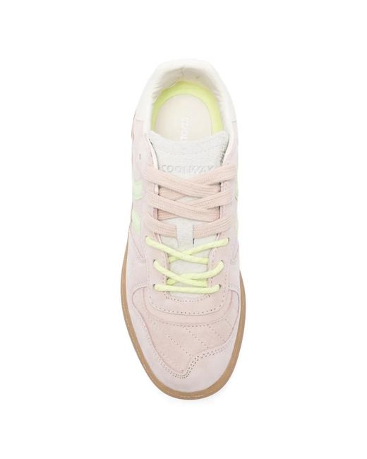 Coolway White Goal Suede Sneakers