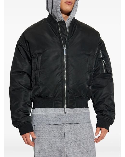 DSquared² Black Zip-Fastening Bomber Jacket for men