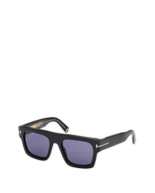 Tom Ford Blue Square Frame Sunglasses for men