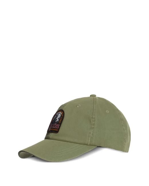 Parajumpers Green Logo-Patch Baseball Cap