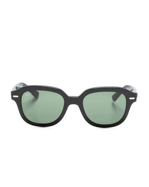 Ray-Ban Green Erik Round-Frame Sunglasses