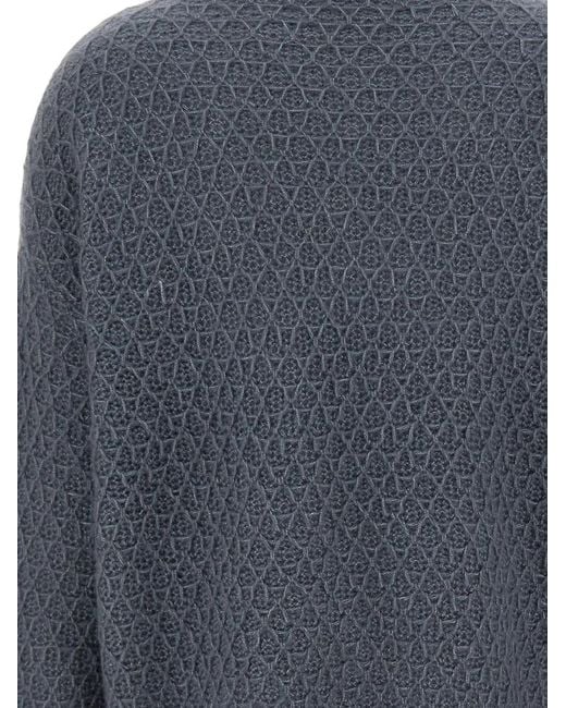 Hemisphere Blue Cable-Knit Sweater