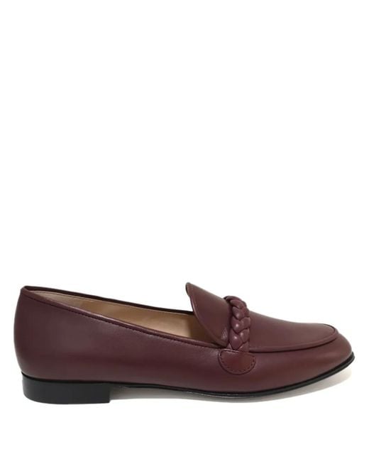 Gianvito Rossi Brown Leather Loafers