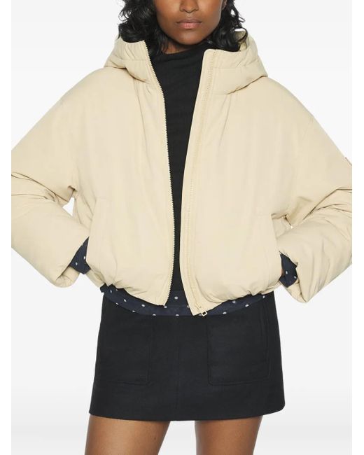 Maison Kitsuné Natural Zip-Up Puffer Jacket