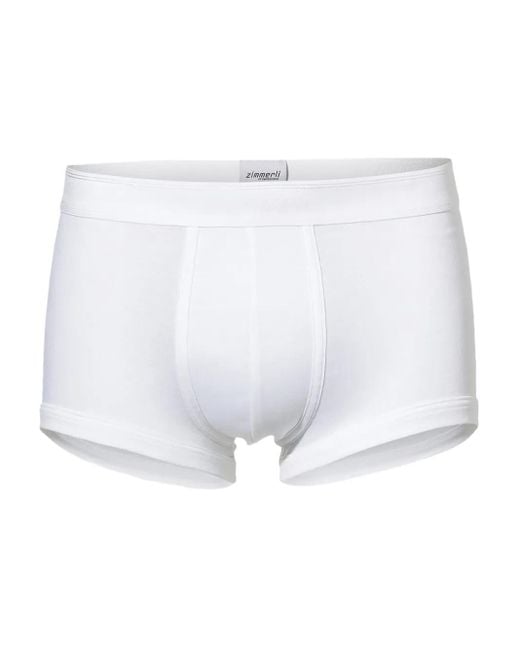 Zimmerli of Switzerland White Cotton Boxers for men