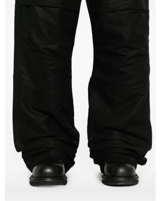 Rick Owens Black Stefan Multi-Pocket Cargo Pants for men